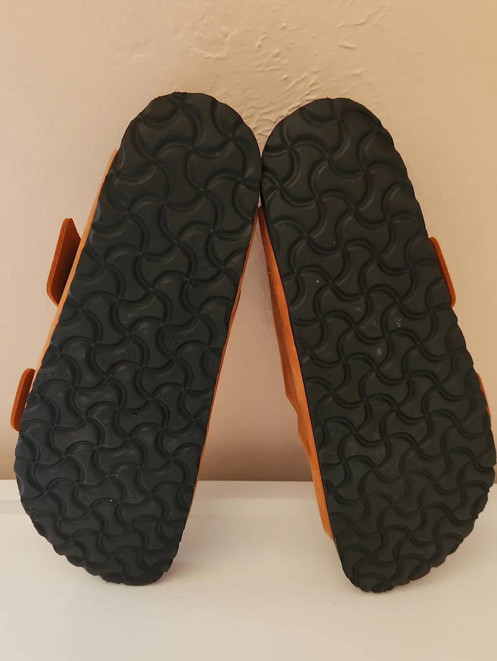Birkenstock Arizona Big BuckleNatural Leather Oiled Burnt Orange Size 41